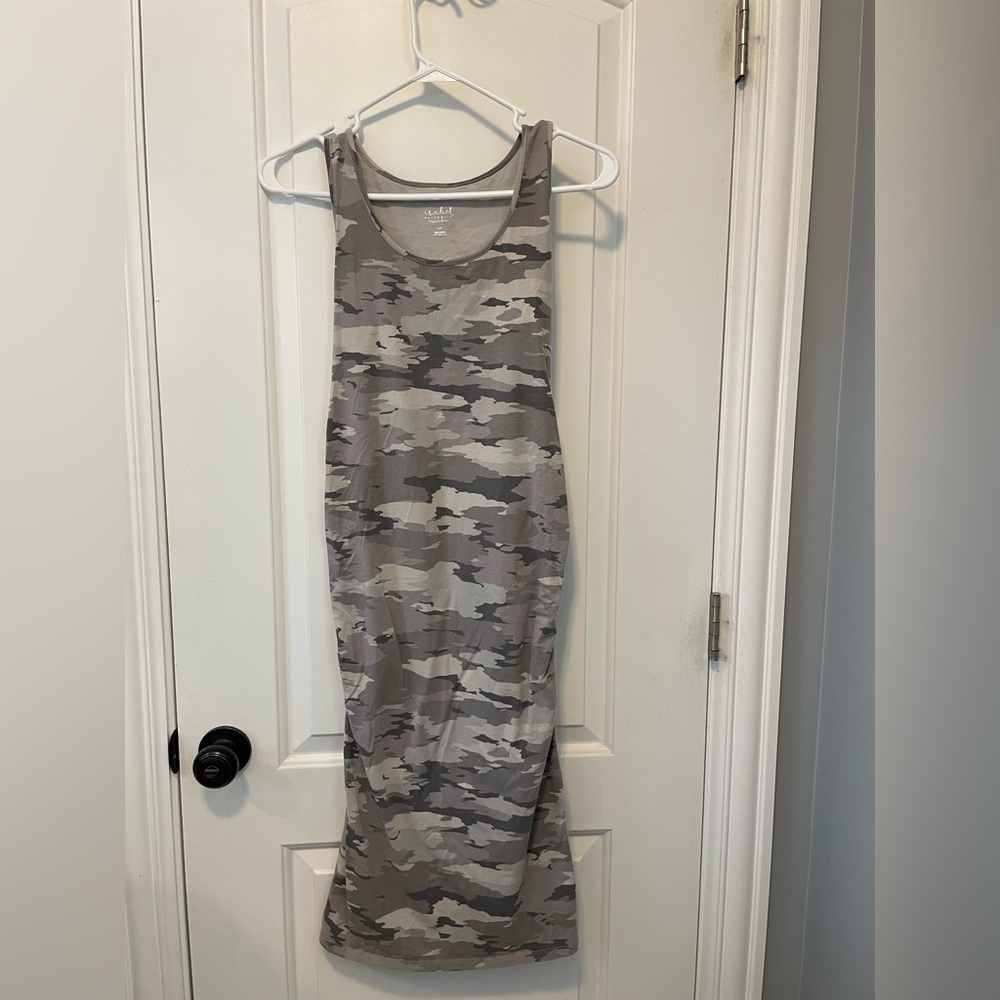 Midi maternity camo dress by Ingrid and Isabel XS